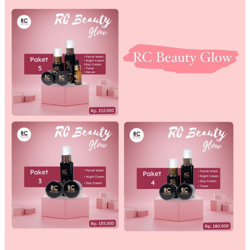 RC BEAUTY GLOW Skincare kekinian auto glowing
