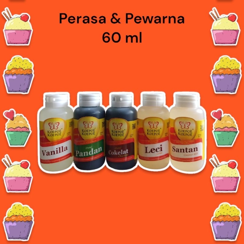 

Koepoe - Koepoe Pewarna dan Perasa Makanan 60 ml Original / Pewarna Kue / Pewarna Roti, murah berkualitas