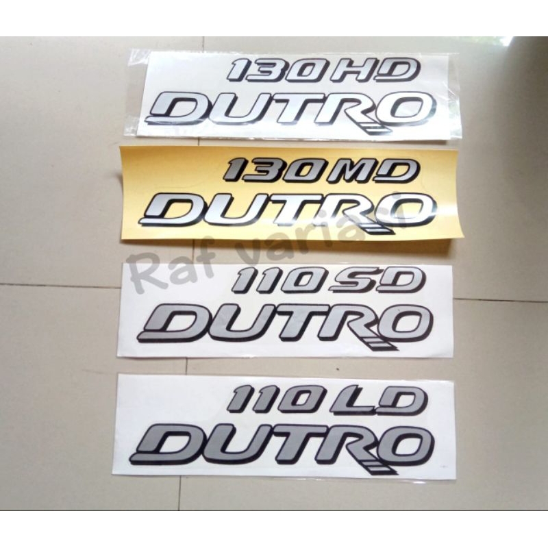 Stiker Dutro 130 Hd Dutro 130 md dutro 110sd dutro 110 Ld / stiker dutro hino