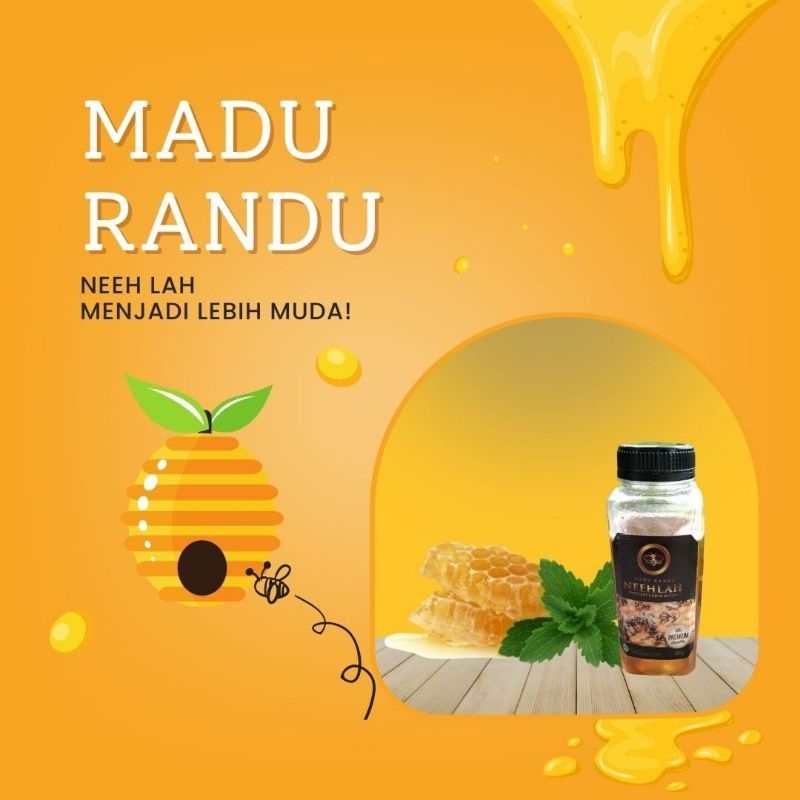 

Madu randu murni asli|Madu randu asli|Madu randu neehlah|Madu neehlah|Madu kemasan 300gram