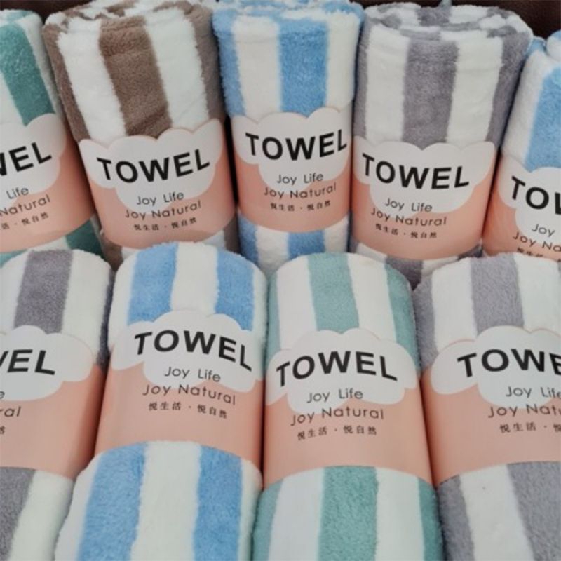 Handuk Bayi Textile Boutique Warna - Corak Garis(TOWEL - Joy Life - Joy Natural)