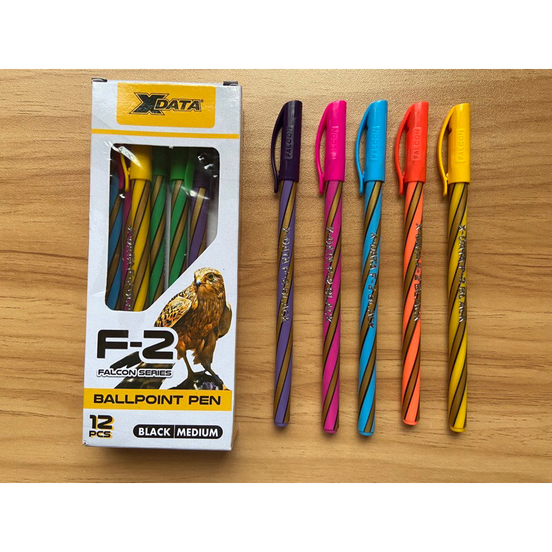 

BALL PEN / PULLPEN / PENA XDATA F-2 FALCON HITAM 1 BOX (ISI 12 PCS)