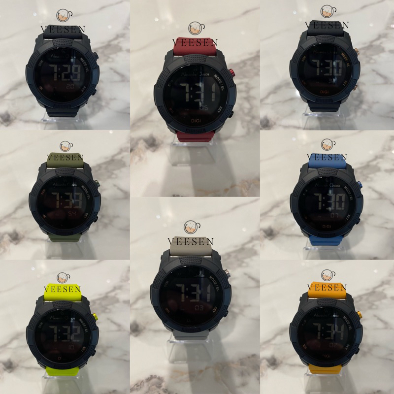 Jam Tangan Alexandre Christie Ac 9367 Original Digital Pria