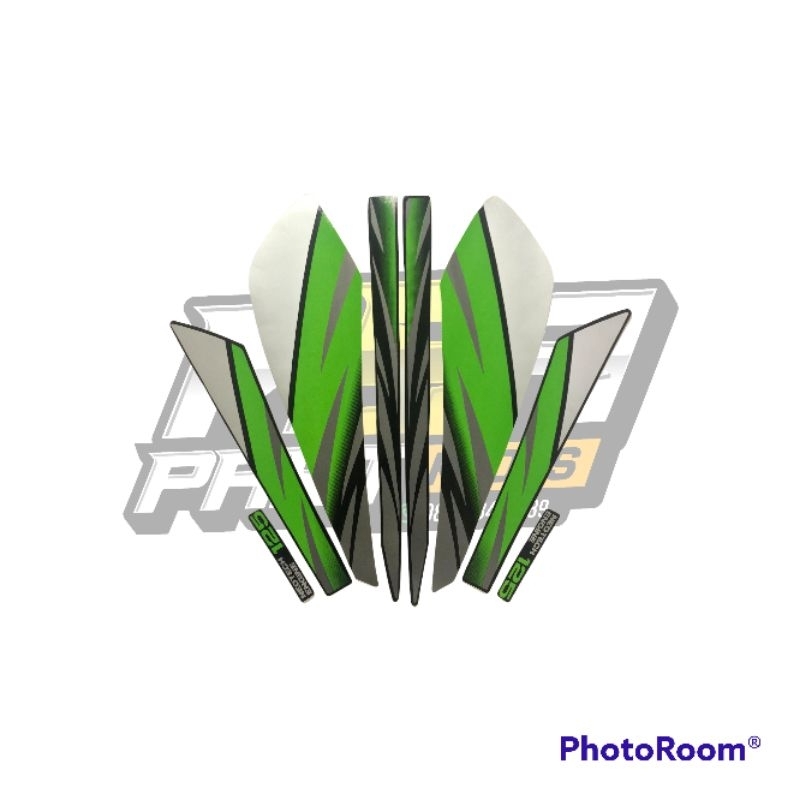 Stripping strip stiker sticker lis Honda GL MAX thn.1995 1996 striping gl max pro gl kotak hijau