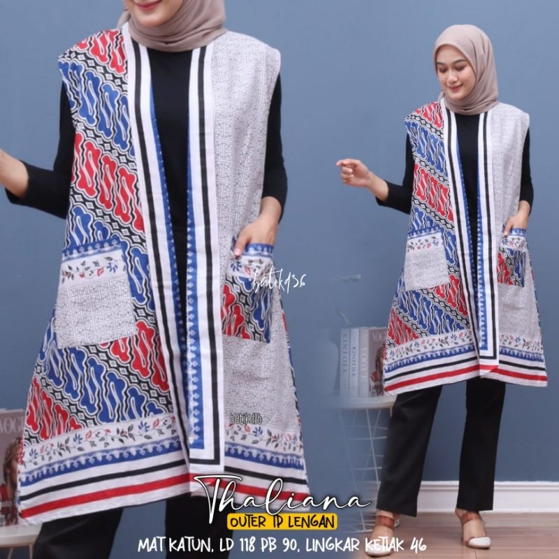 Outer batik jumbo katun halus baju cardi kasual wanita remaja ibu ibu cewek kekinian cardigan blazer rompi katun polos seragam kembaran bunga blazer cantik