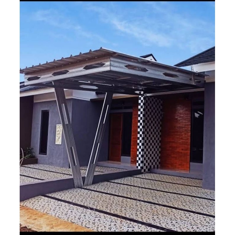 Pesanan Kanopi Baja Ringan Atap Alderon RS