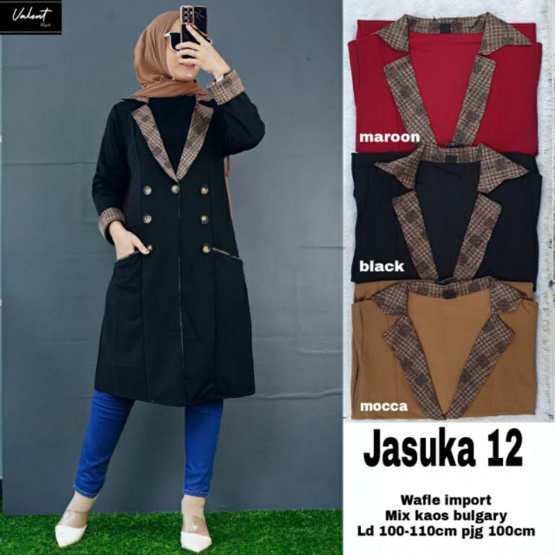jasuke blazer/blazer tunik/blazer wanita/blazer terbaru