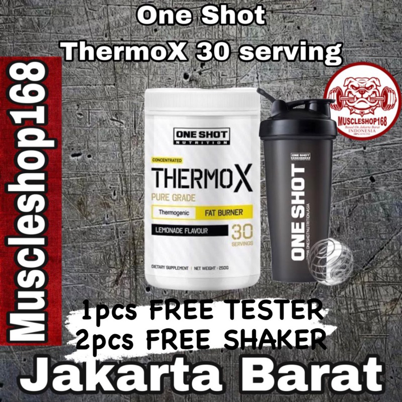 One Shot Thermo X 30 serv Fatburner Non Stimulant Powder