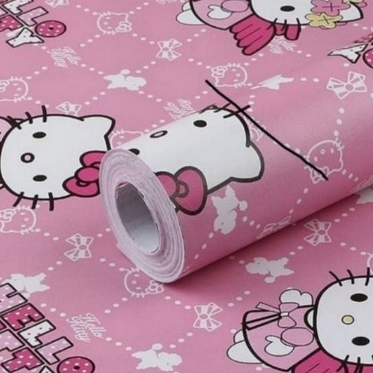 Wallpaper stiker dinding motif karakter kartun animasi / dekorasi dinding