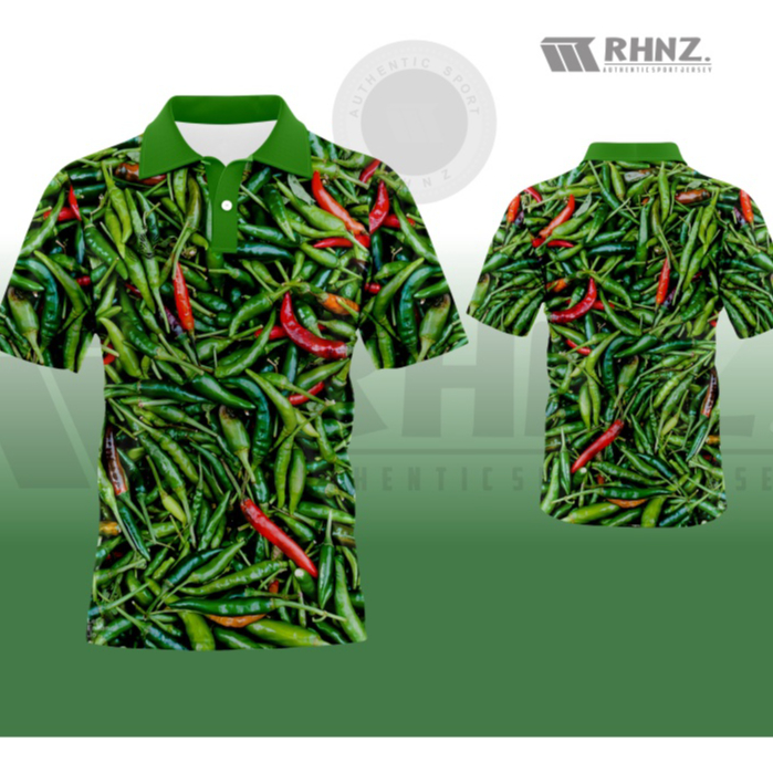 JERSEY PRINTING CABE IJO TERBARU/BAJU CABE SAYURAN/KAOS LENGAN PENDEK CABE IJO/JERSEY CABE LENGAN PE