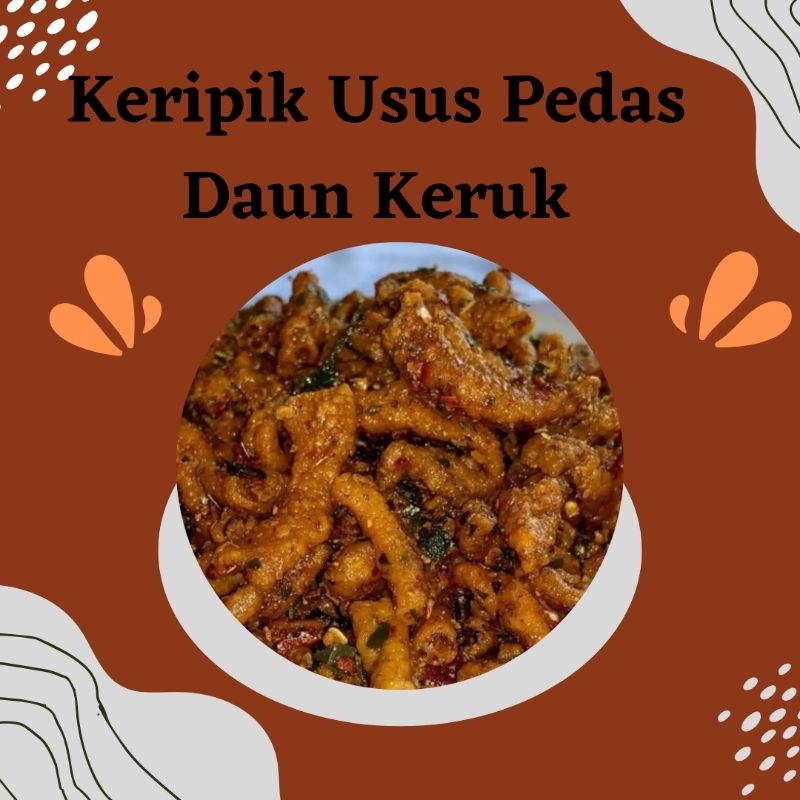 

KODE A| KERIPIK USUS PEDAS 250 GRAM| ASLI PEDAS DAUN JERUK