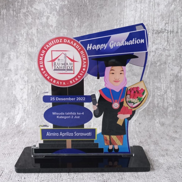 Kado Wisuda | Plakat Akrilik | Hadiah Unik | Hadiah Wisuda | Plakat Wisuda (Bisa COD)