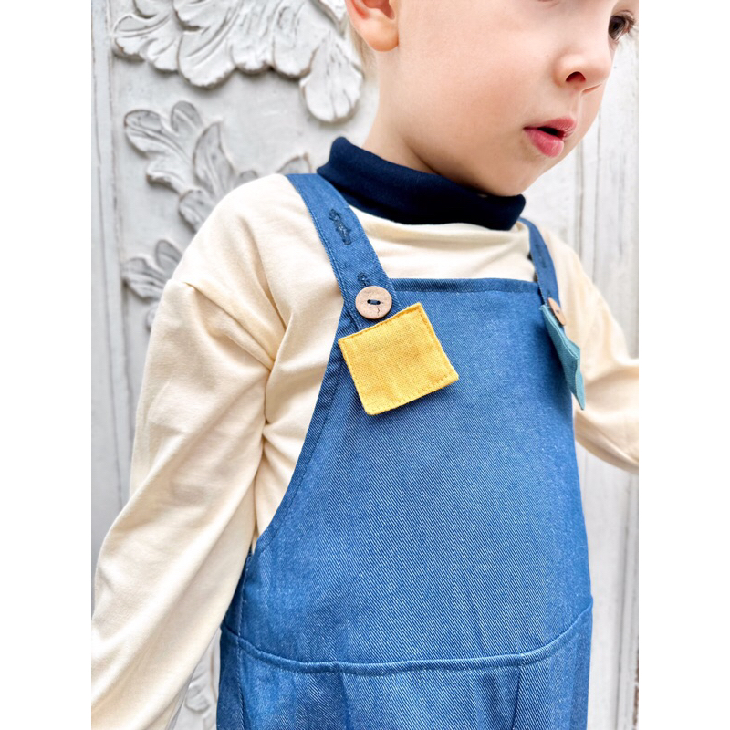 RACHIDKIDS / OVERALL JEANS ANAK / JESSI OVERALL SET