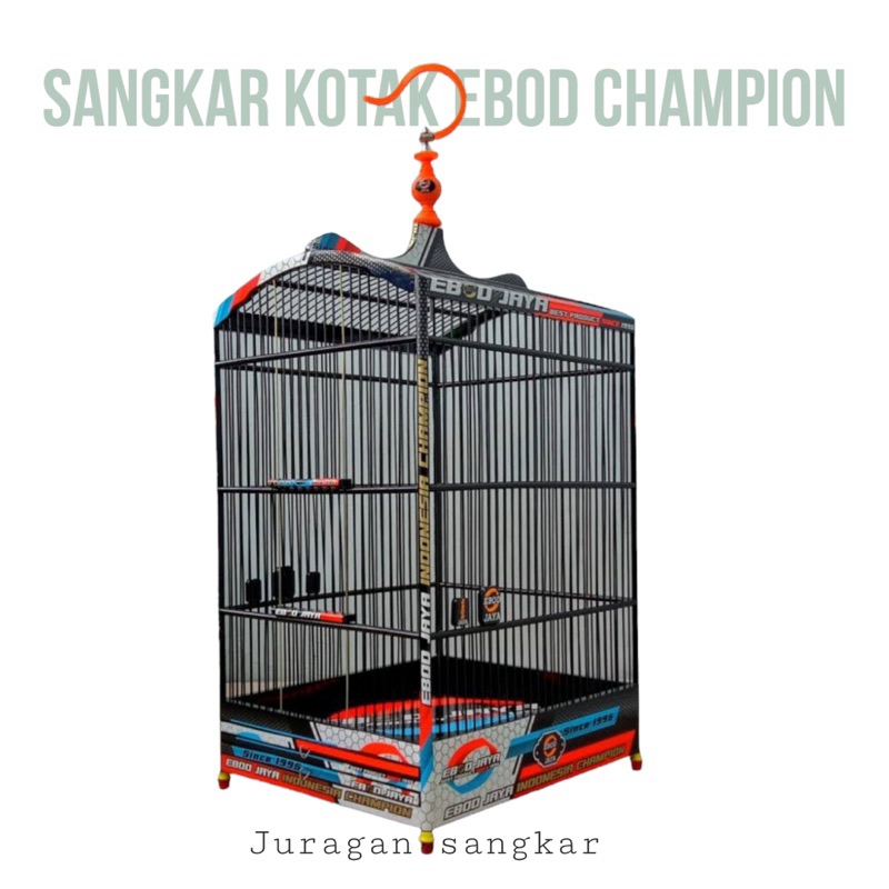 SANGKAR KANDANG KOTAK EBOD DECAL CHAMPIONC