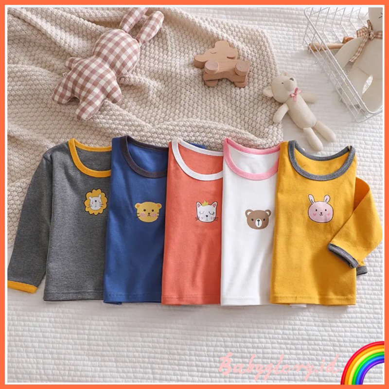 ✨Babyglory.id Atasan Baju Anak / Baju Atasan Anak Cowok / Atasan Anak Laki-Laki Lengan Panjang / Kaos Anak Lengan Panjang / Kaos Anak Import