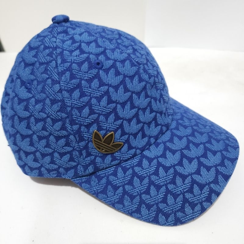 Adidas Metal Trefoil Logo Monogram Jacquard Cap IC2143 Topi Original