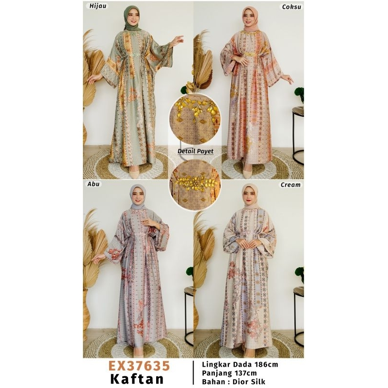 (SIAP KIRIM) 37635 KAFTAN DIOR SILK ORIGINAL BY EXTU