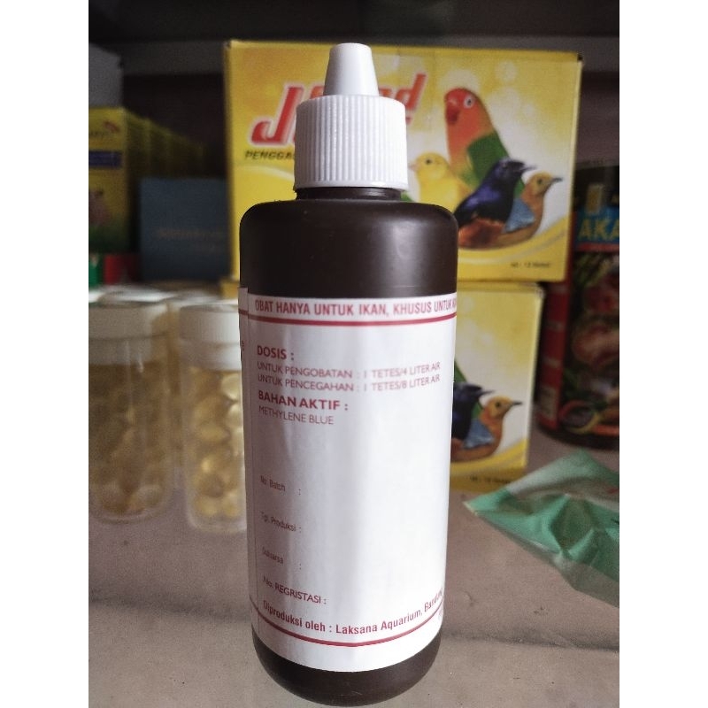 Blitz icht besar obat biru untuk ikan hias aquarium aquascape