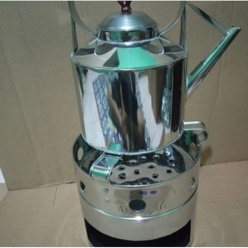Set Anglo + Teko Ceret Angkringan stainless tebal 5 liter, Murah