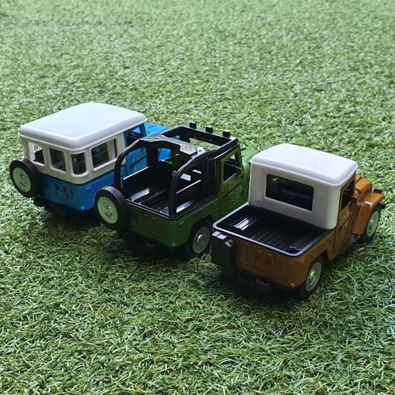 Diecast Jeep Hardtop Diecast Miniatur Mobil Mobilan Jip Classic Vintage