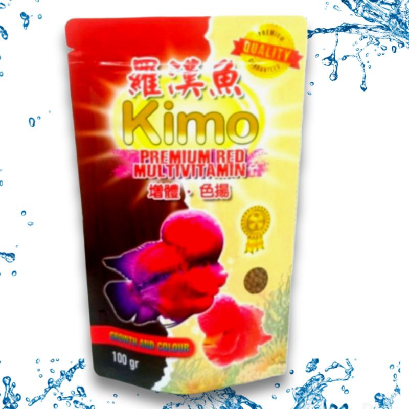 Makanan Ikan KIMO LOUHAN PREMIUM RED MULTIVITAMIN 100GR