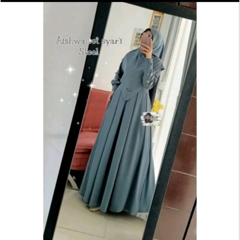 GAMIS AISHAWA SET SYAR'I ORI BY ATHATA BY DZEE
