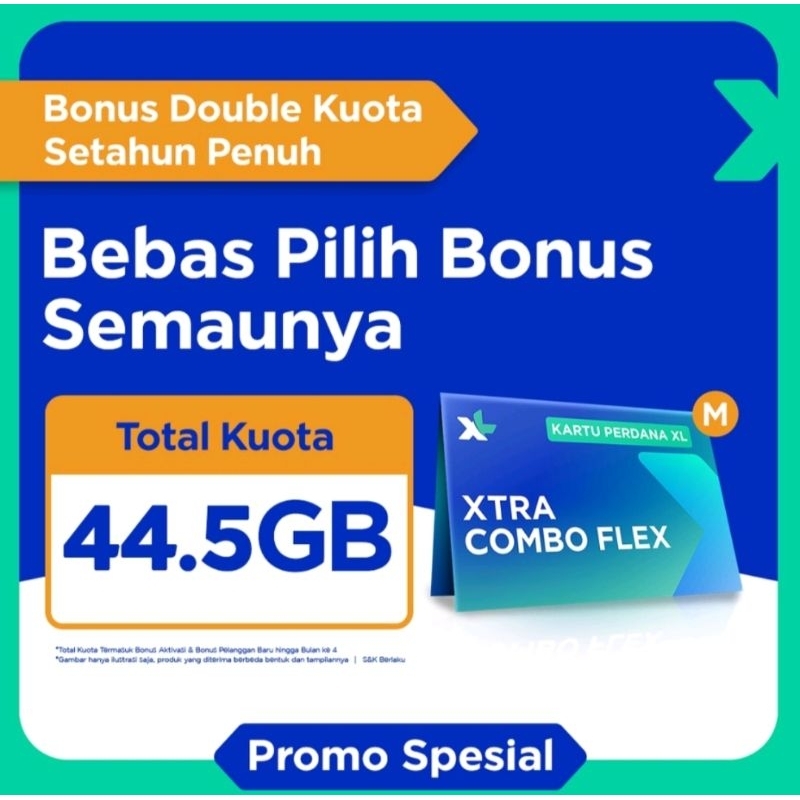 Kartu Perdana XL Xtra Combo Flex M 10GB Full