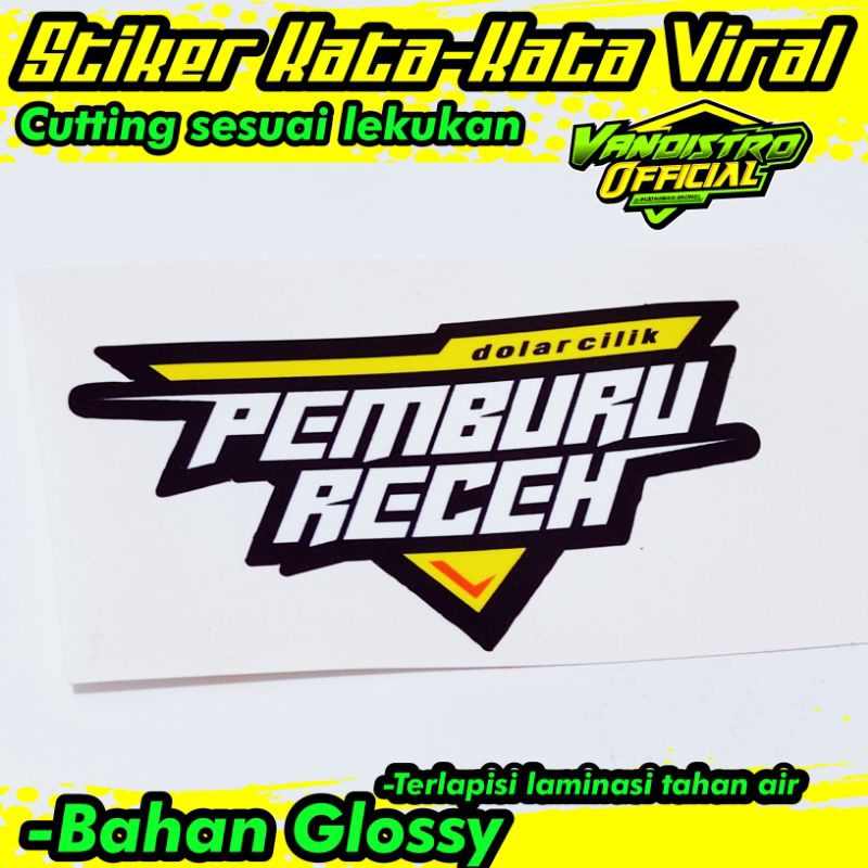 stiker pemburu receh