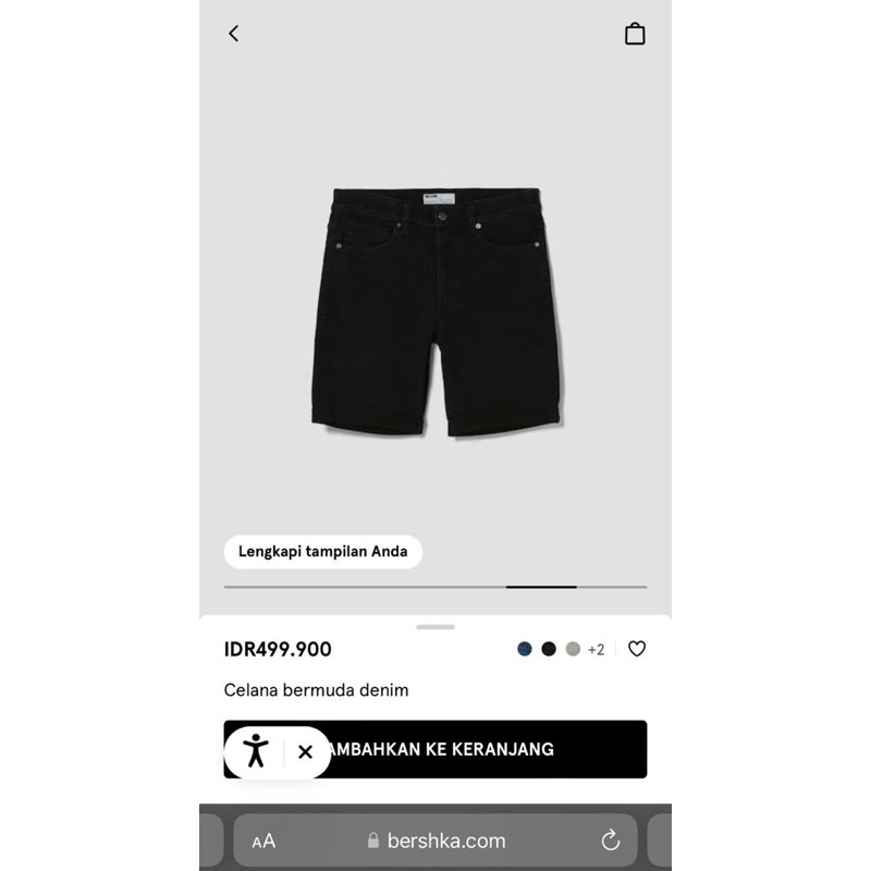 Bershka Bermuda Denim Shorts (Man)