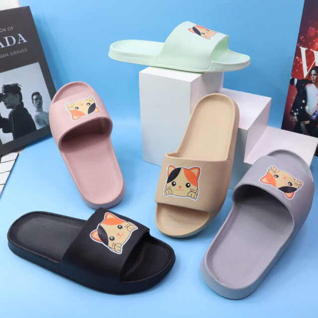 (MINEMO) Sandal slop / Sandal wanita / Sandal phylon / Sandal slop kucing