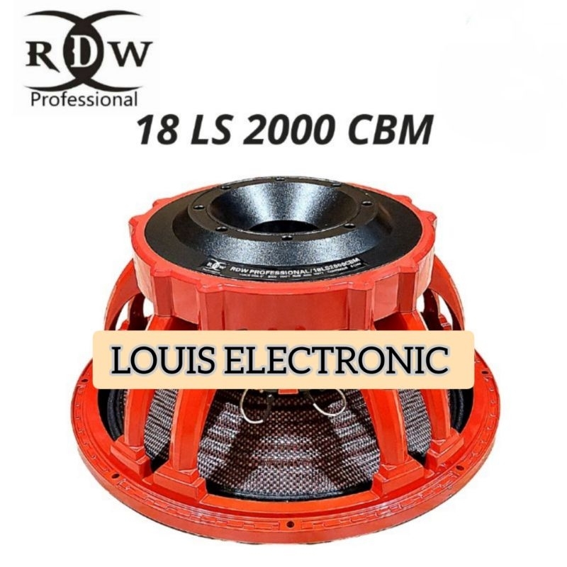 Komponen Speaker RDW 18LS2000 CBM 18 LS2000 CBM 18 Inch Carbon ORIGINAL