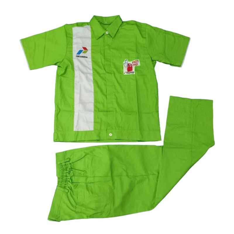 Seragam kerja SPBU Pertamina pasti pas office boy | Setelan Baju OB