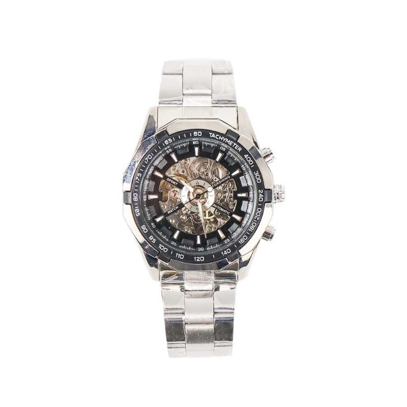 Forsining Gucamel Jam Tangan Pria Mechanical Luxury - G043 Silver Gold