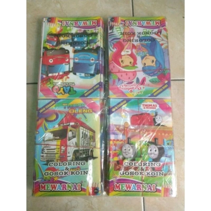 

20 PCS BUKU MEWARNAI MIX 10x15