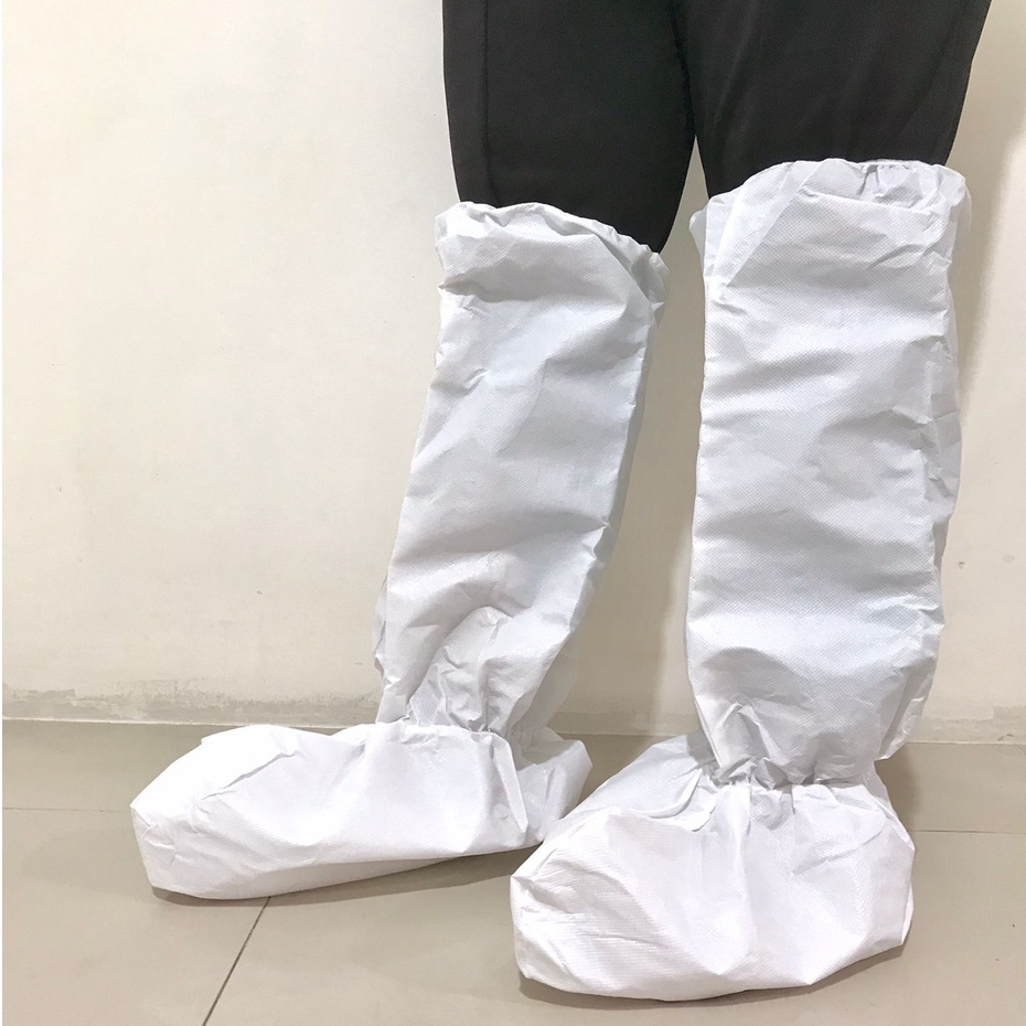 Pelindung Sepatu APD NonWoven/Disposable Shoes Cover Tinggi Panjang [F-APD]