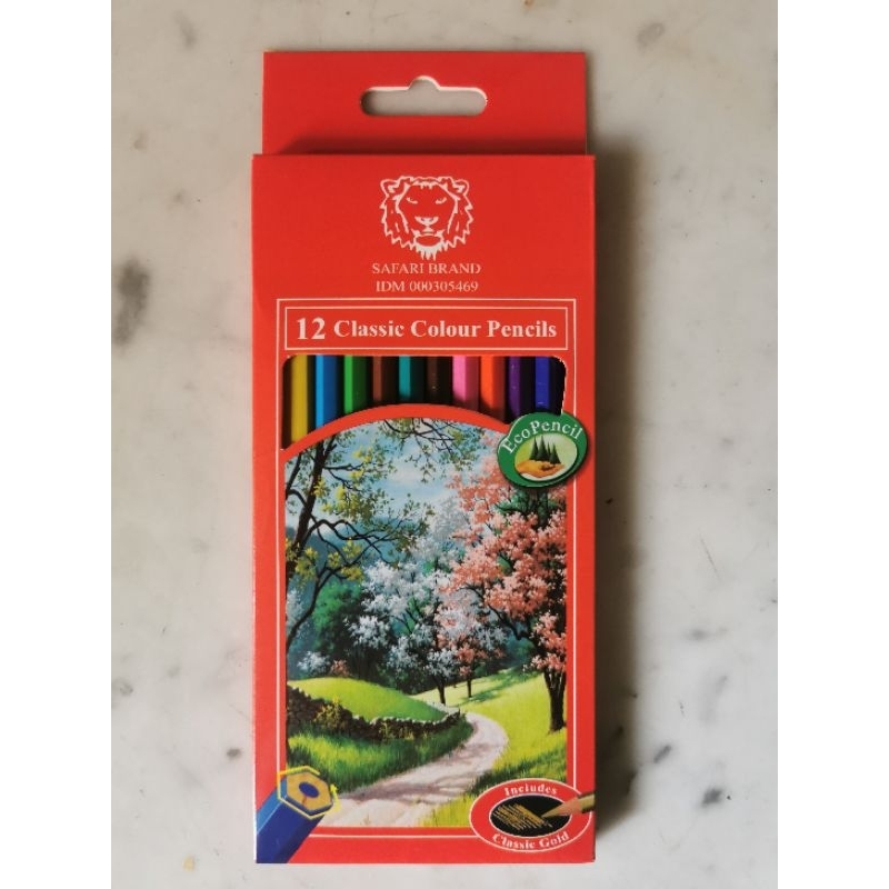 

pensil warna 12 warna panjang safari
