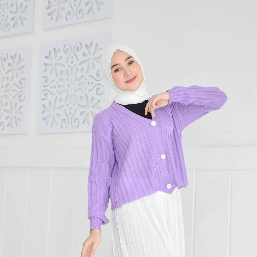 Cardigan Wanita Rajut Halus PASTELO CARDY