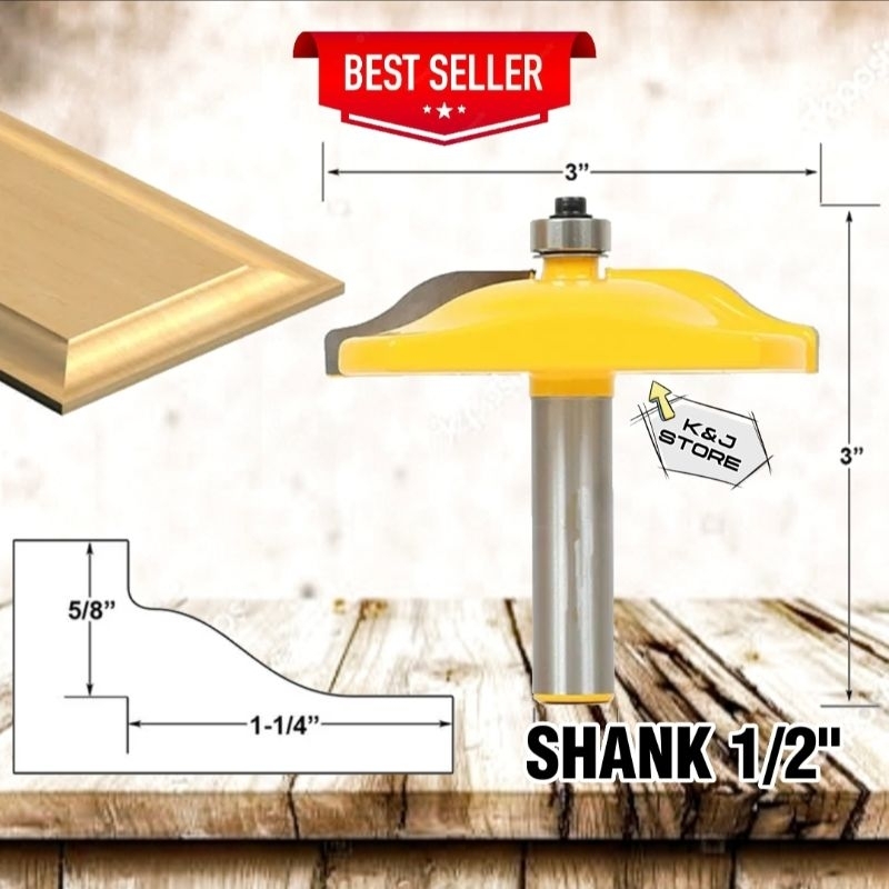 Mata Router Pisau Profil Kayu Panel Pintu Raised Door Cabinet Trimmer Router Bits