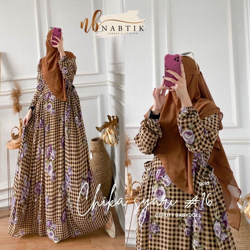Chika Syari by Nabtik Gamis Syari Set Khimar