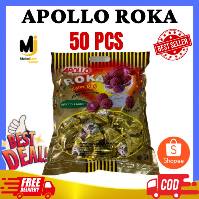 

Roka Apolo/Roka Coklat/Roka Toples/Roka Wafer Ball/ Kemasan Toples/pack/ecerHalal/Exp