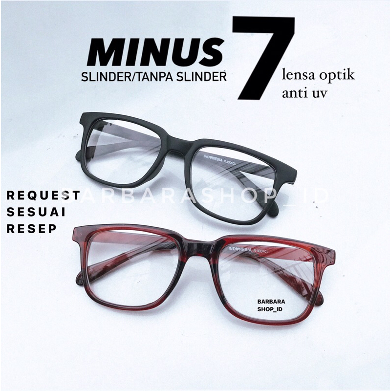 KACAMATA MINUS 7,6,5,4,3,2,1 KACAMATA MINUS SLINDER RABUN JAUH | R3001