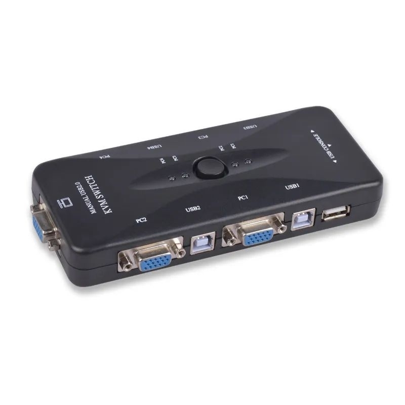 VGA KVM Switch USB 2.0 4 Port Manual