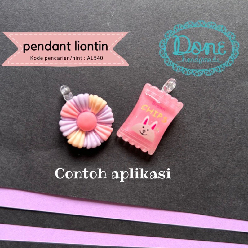 done handymade resin charm pendant candy aksesoris tempel DP102