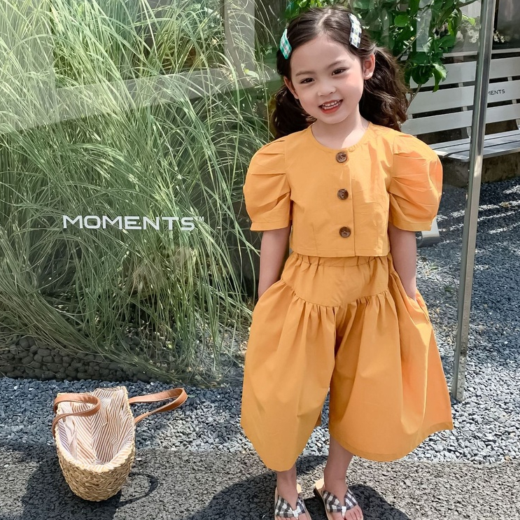 Zahra - Zaskia  Setelan Baju Anak Perempuan Umur 1-6 Tahun | One Set Anak Perempuan Korean Style