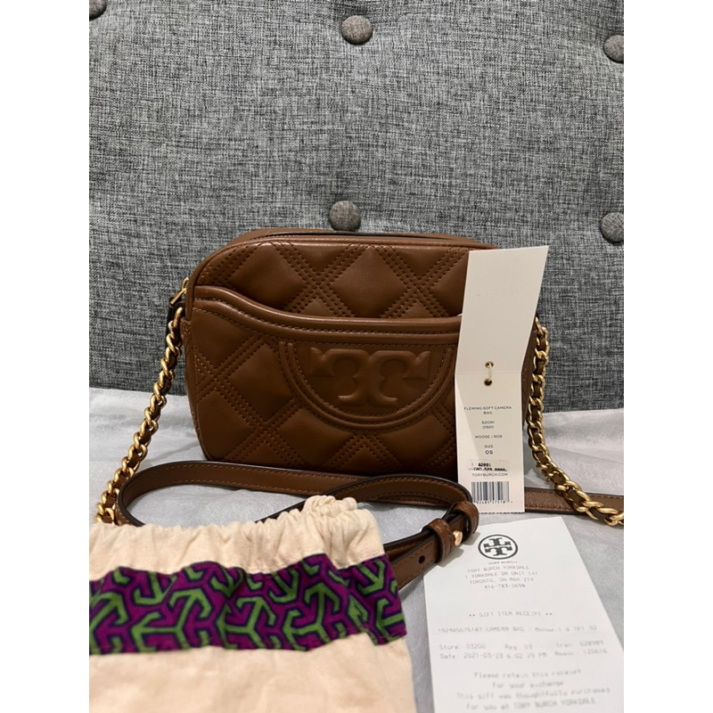 [PRELOVED] Tory Burch TB Soft Fleming Camera Bag Moose Tas Wanita Authentic