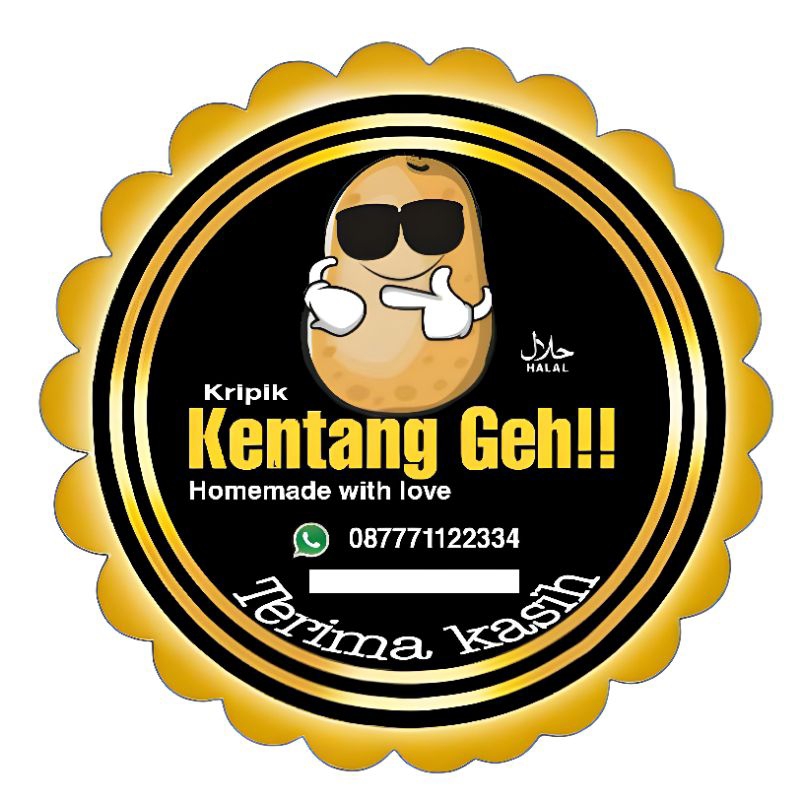 

STICKER KRIPIK KENTANG