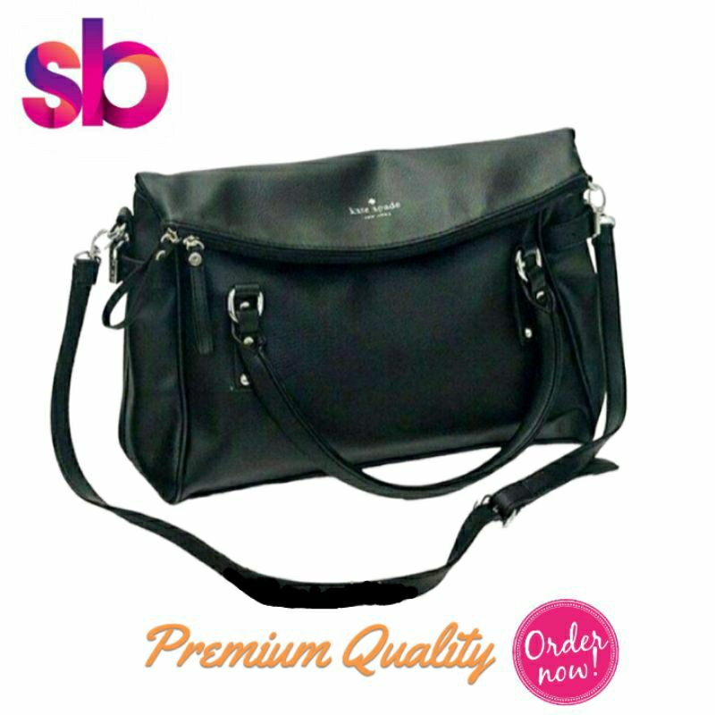 Fabiola Bag [ Black - Hitam ] Tas Impor Import Premium Wanita Fashion Perempuan Korea Slingbag Besar