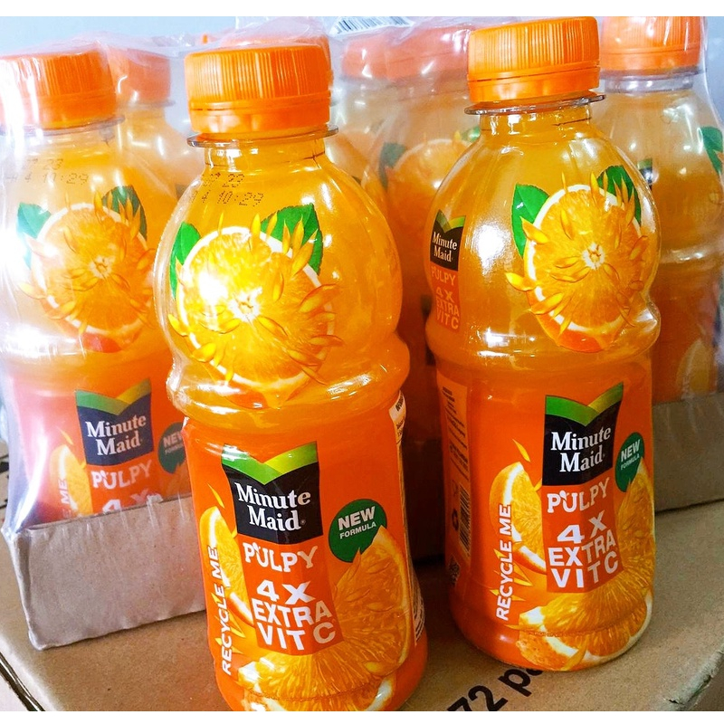 Minute Maid Pulpy Orange 4X Extra Vit C - Botol 350 ml