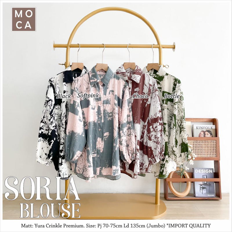 SORIA BLOUSE / YURA CRINKLE PREMIUM // MOCA