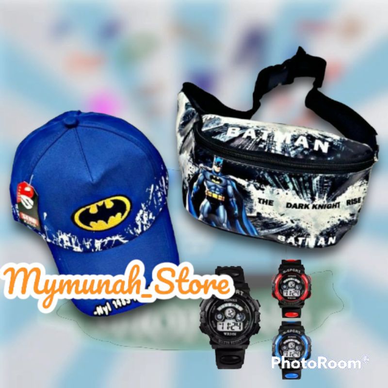 Waitsbag Tas Selempang Anak Karakter Batman Murah